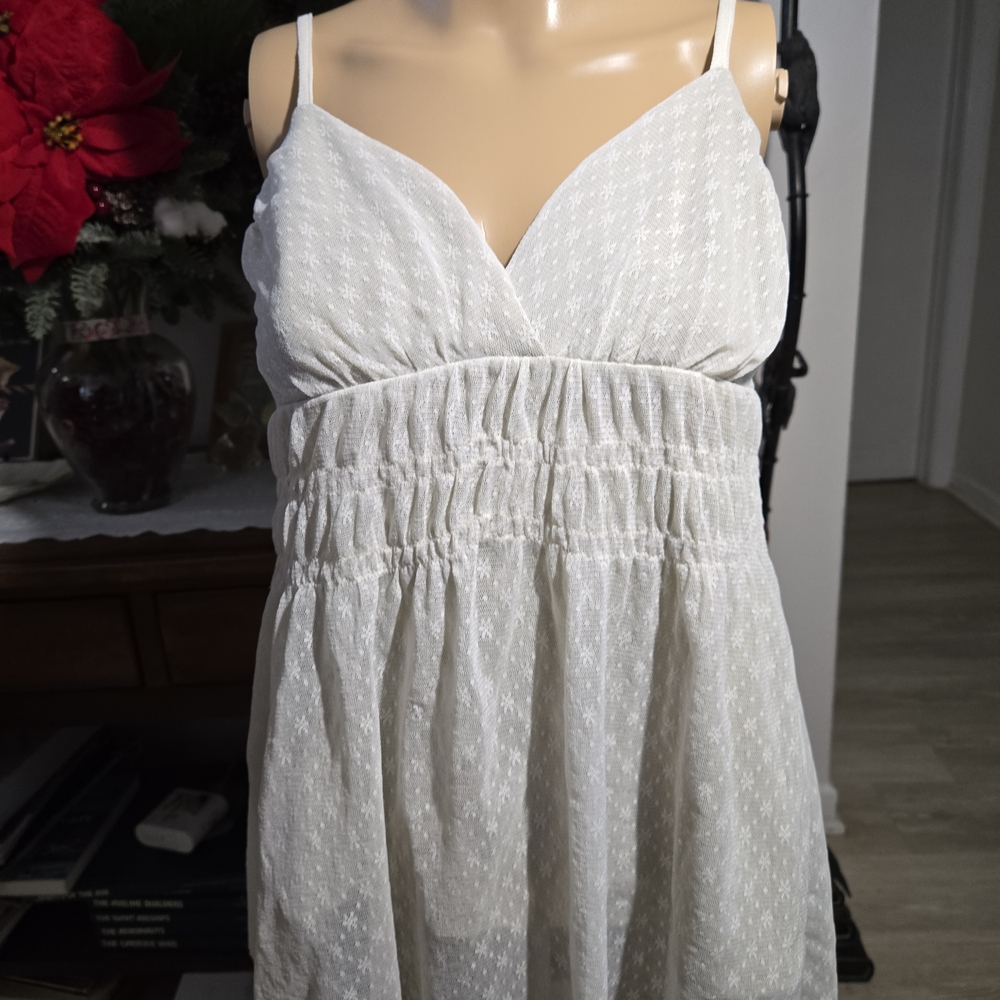 Michael Kors Cream Baby Doll Top.  Sz S